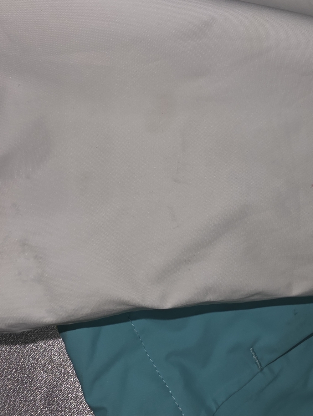 The North Face White, Aqua & Neon Yellow Colorblock Shell Jacket - Picture 16 of 16